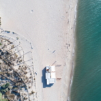 Serignan Plage Nature - Strand - Luchtfoto van de hut