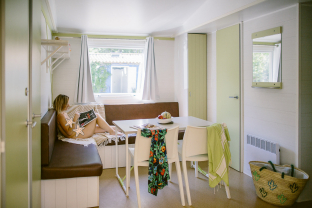 Serignan Plage Nature - Stacaravan Cottage 4/6 personen - Woonkamer