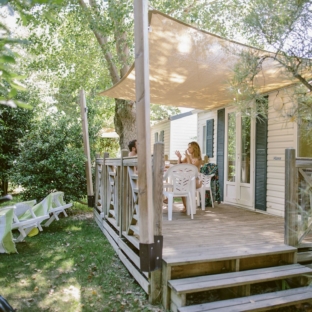 Serignan Plage Nature - Mobilhome Garrigue 6 personnes - Terrasse