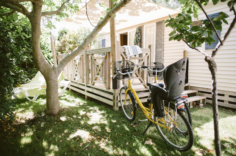 Serignan Plage Nature - Mobilheim Harmonie 4-6 Pers. - Außenbereich und überdachte Terrasse