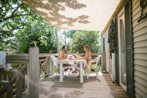 Serignan Plage Nature - Mobilhome Harmonie 4-6 pers - Terrasse couverte