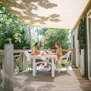 Serignan Plage Nature - Stacaravan Harmonie 4-6 pers - Overdekt terras