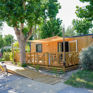 Serignan Plage Nature - Stacaravan gehandicapten 4 pers - Terras